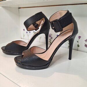 Chinese Laundry Peep Toe Black Stilettos Sz 8